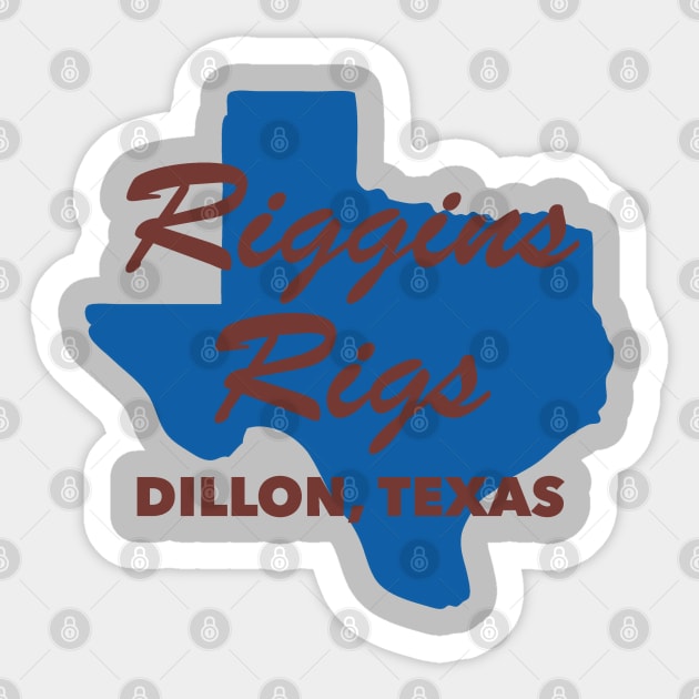 Riggins Rigs – Friday Night Lights, Dillon Sticker by fandemonium